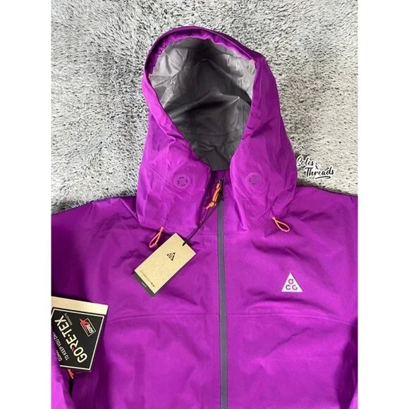 Nike ACG Misery Ridge Storm-FIT ADV GORE-TEX Jacket Size XL Men Berry FV8641-505 - Picture 8 of 12